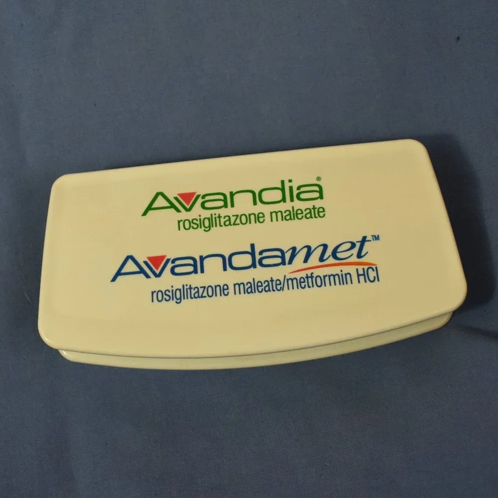 Avandia Medical Drug Rep Pharmaceutical Advertising Binder Clip Sale Promotional